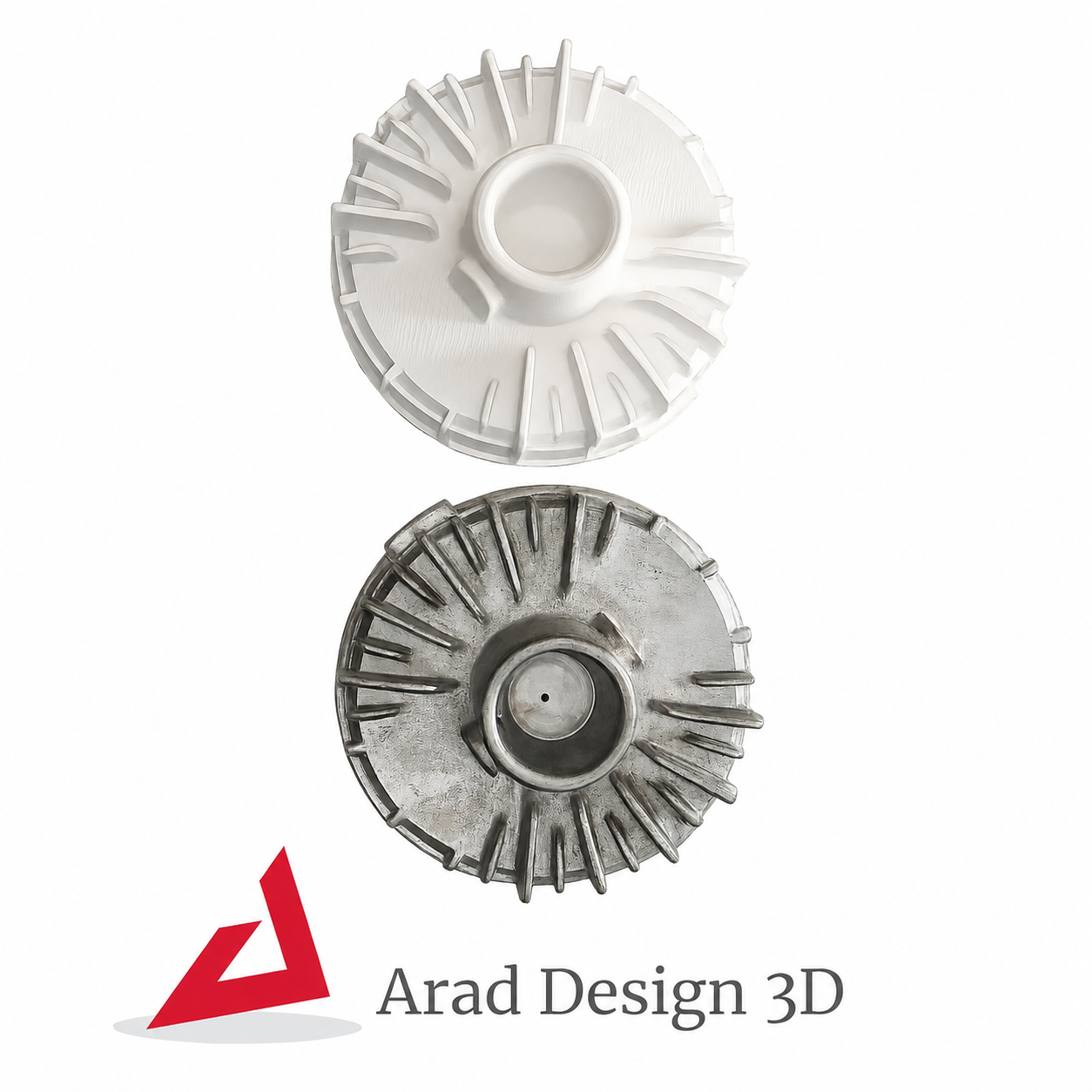 خدمات مهندسی معکوس بدنه پروژکتور (بدنه LED) جهت ریخته‌گری در آراد دیزاین