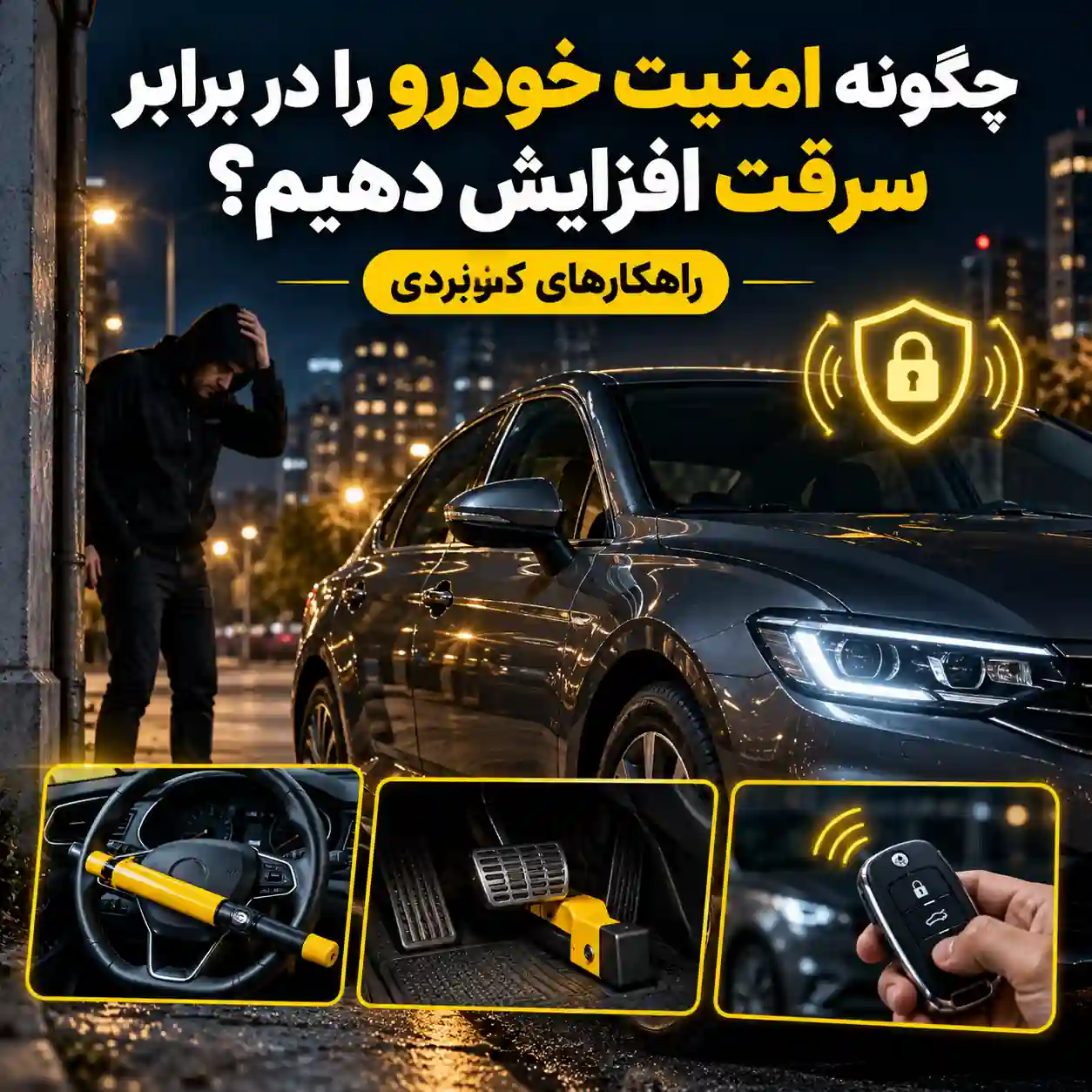 چگونه امنیت خودرو را در برابر سرقت افزایش دهیم؟ راهکارهای کاربردی